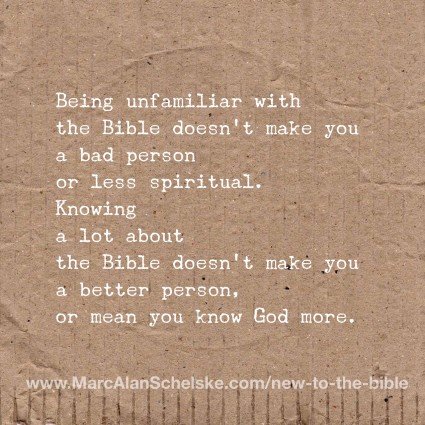 Quote-Unfamiliar Bible